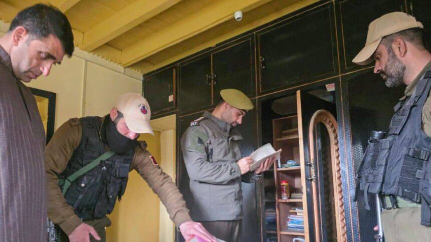 Srinagar Police Conducts Raids to Dismantle Terror Infrastructure, Seize Evidence Under UAPA