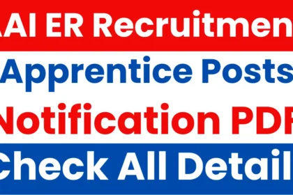AAI ER Apprentice Jobs 2025: Notification Released, Apply Online Now in Haryana!