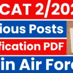 AFCAT 2/2025 Notification: Apply for Indian Air Force Commissioned Officer Posts – Haryana Jobs
