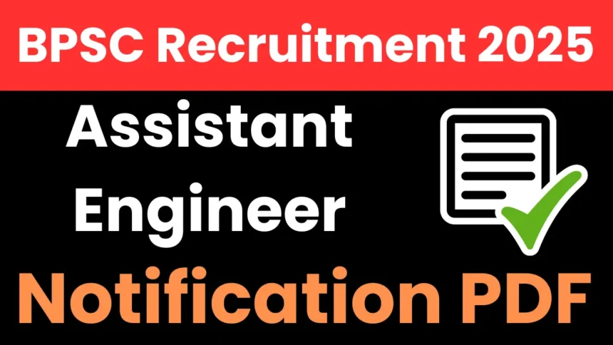 BPSC Assistant Engineer Recruitment 2025 - Apply for 1024 Posts - Haryana Jobs