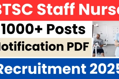 BTSC Recruitment 2025: Apply for 11000+ Nursing Posts (Haryana Jobs)