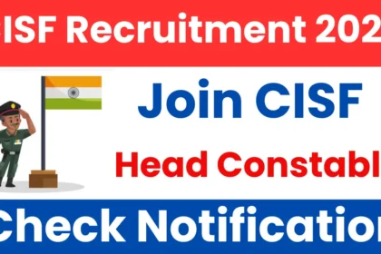 CISF Head Constable Sports Quota Recruitment 2025: Detailed Information - Haryana Jobs