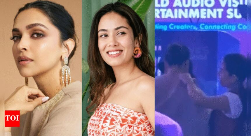Deepika Padukone Faced Wardrobe Malfunction at WAVES 2025; Mira Rajput Helps Fix Her Dupatta | Hindi Movie News - The Times of India