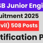 Haryana Jobs: JKSSB JE Recruitment 2025 - Apply for 508 Posts