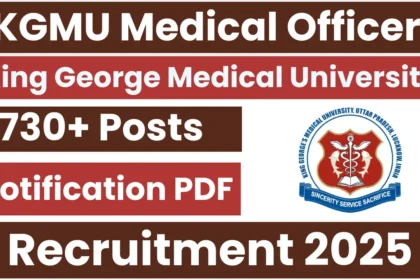 Lucknow KGMU Nursing Officer Recruitment 2025 Announced; 733 Posts Available