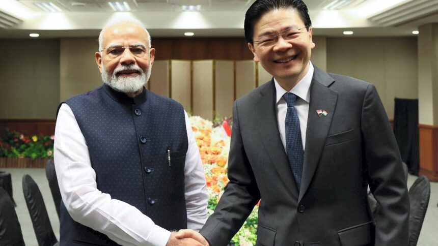 Modi Congratulates Lawrence Wong on Re-election