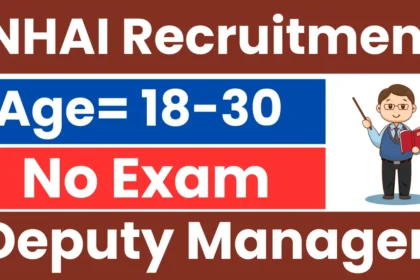 NHAI Deputy Manager Recruitment 2025: Notification Released & Apply Online - Haryana Jobs