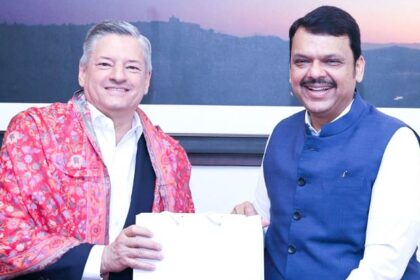 Netflix Co-CEO Ted Sarandos Meets Maharashtra Chief Minister Devendra Fadnavis After WAVES 2025 Event