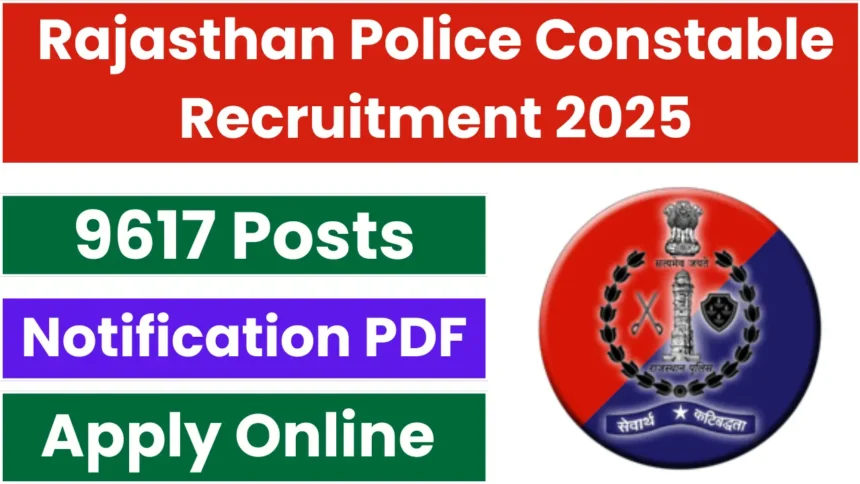 Rajasthan Police Constable Recruitment 2025: Apply Online for 10,000 Posts - Haryana Jobs