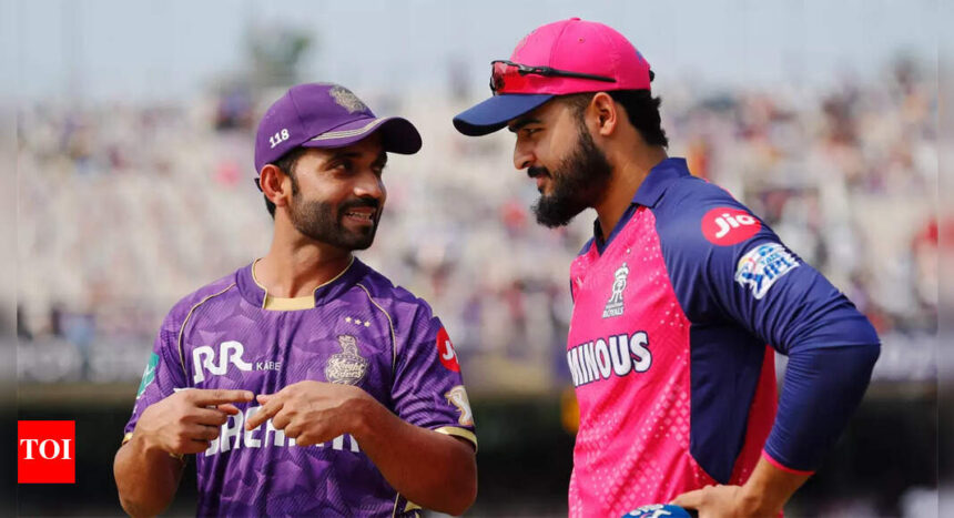 Rajasthan Royals Captain Riyan Parag Makes Three Bold Changes vs Kolkata Knight Riders | Cricket News - The Times of India