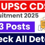 Top Jobs Announced: UPSC CDS II Recruitment 2025: Apply Online for 453 Posts in Haryana - Kisan Times