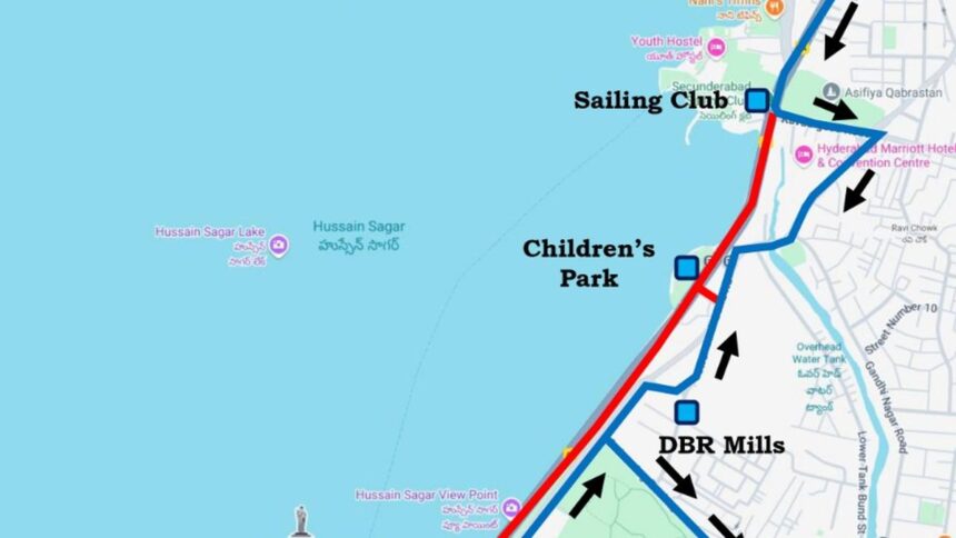 Traffic Diversions Planned for May 17 Tiranga Rally on Tank Bund
