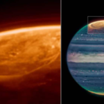 Webb Telescope Captures Giant Light Storms on Jupiter, Potentially Swallowing Earth