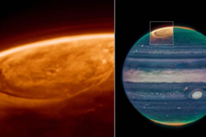 Webb Telescope Captures Giant Light Storms on Jupiter, Potentially Swallowing Earth