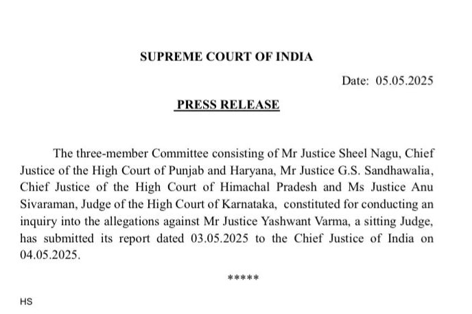 કેશ કાંડમાં જસ્ટિસ વર્મા વિરુદ્ધ આરોપોની પુષ્ટિ, CJI ખન્નાએ માંગ્યો જવાબ 2 - image