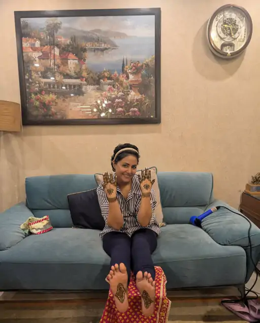 હિના ખાનની મહેંદી સેરેમની