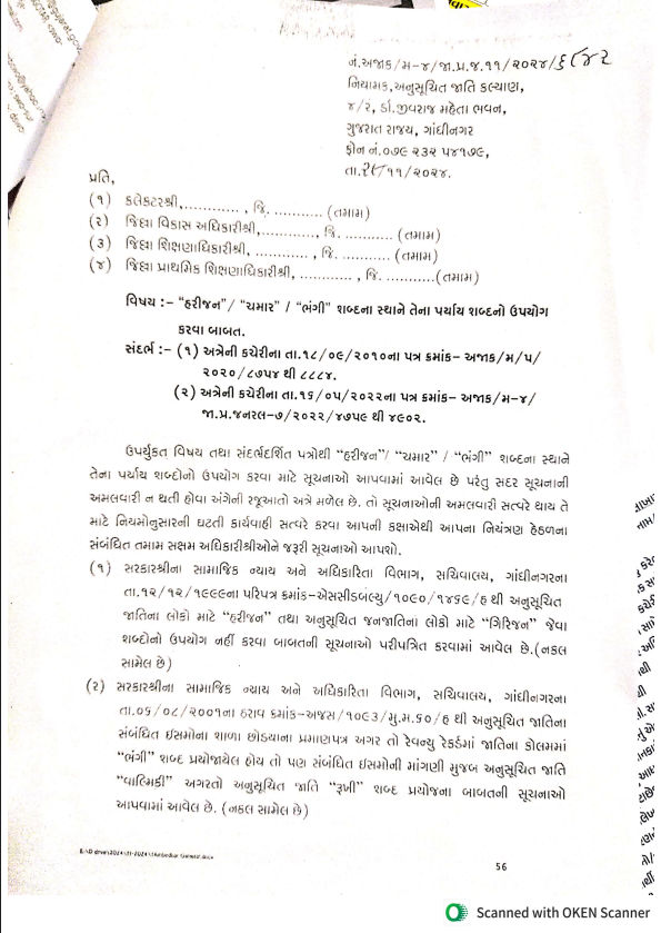 દાહોદમાં મતદાર યાદીમાં જ જાતિગત શબ્દોનો ઉપયોગ, સરકારે પ્રતિબંધિત કરેલા શબ્દોનો સરકારે જ કર્યો ઉપયોગ 4 - image