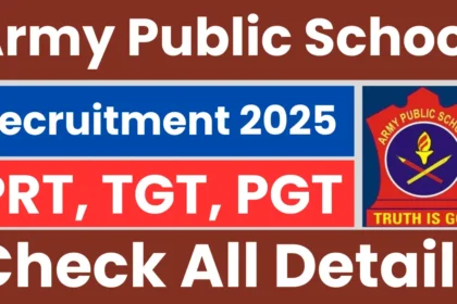 Army Public School Recruitment 2025 Open: Apply Online for PRT, TGT, & PGT Posts in Haryana [HSSC]