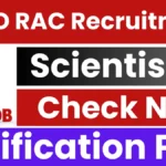 DRDO RAC Scientist Recruitment 2025: Notification Issued – Apply Online in Haryana