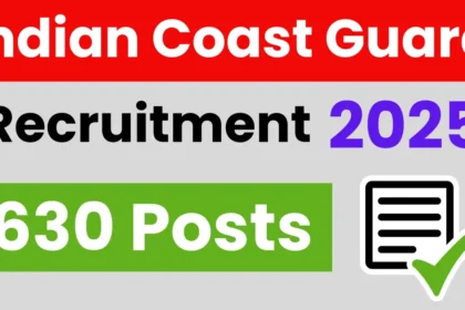 Indian Coast Guard GD DB Yantrik Recruitment 2025: Apply for 630 Posts - Haryana Jobs
