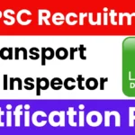 MPPSC Transport Sub Inspector Recruitment 2025: Notification Released, Apply Online – Haryana Jobs