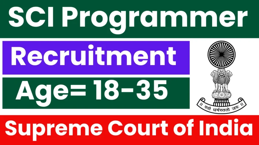 SCI Programmer Recruitment 2025: Jobs Notification Announced - Apply Online Now in Haryana
